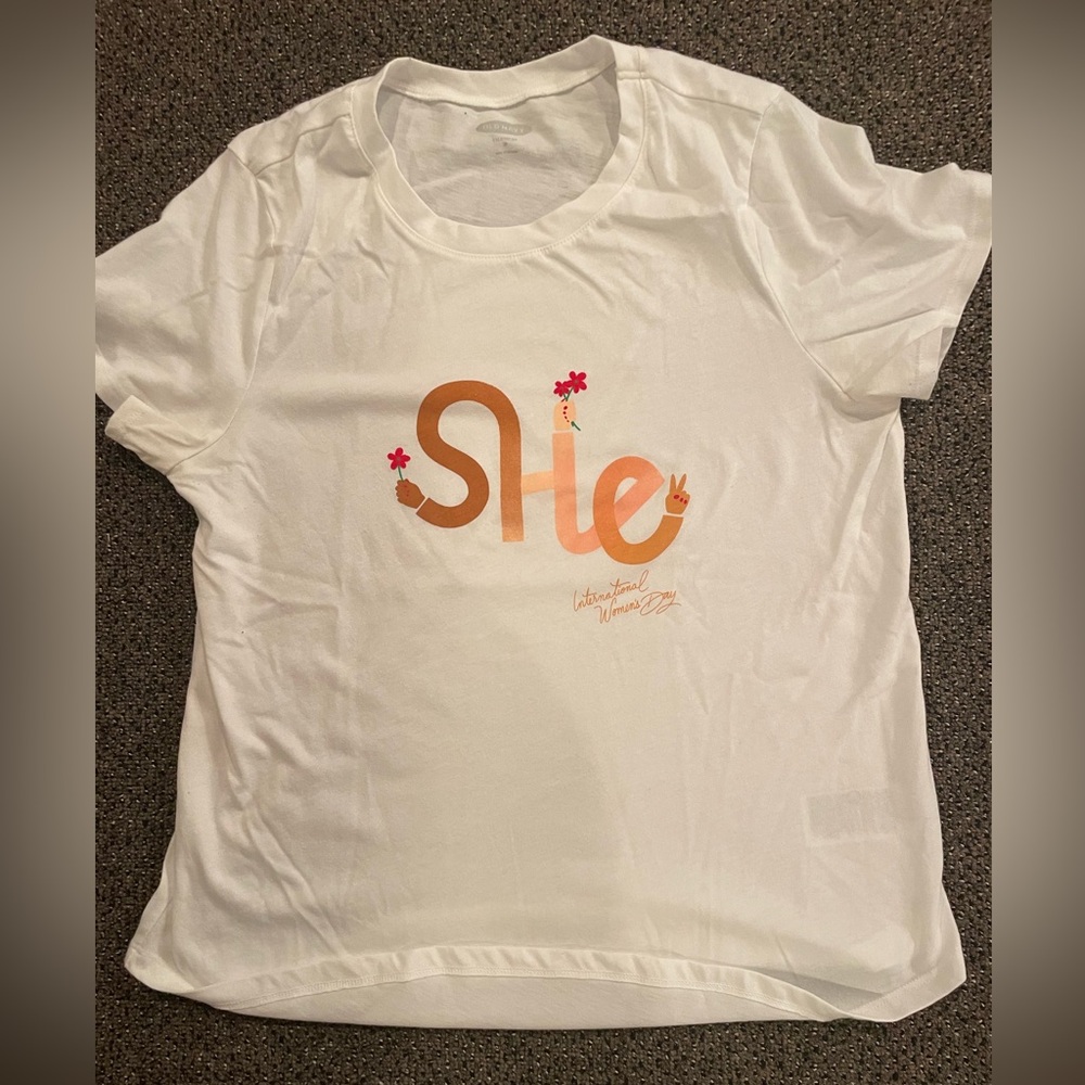 Old Navy “International Women’s Day” Everywear Tee, Size M